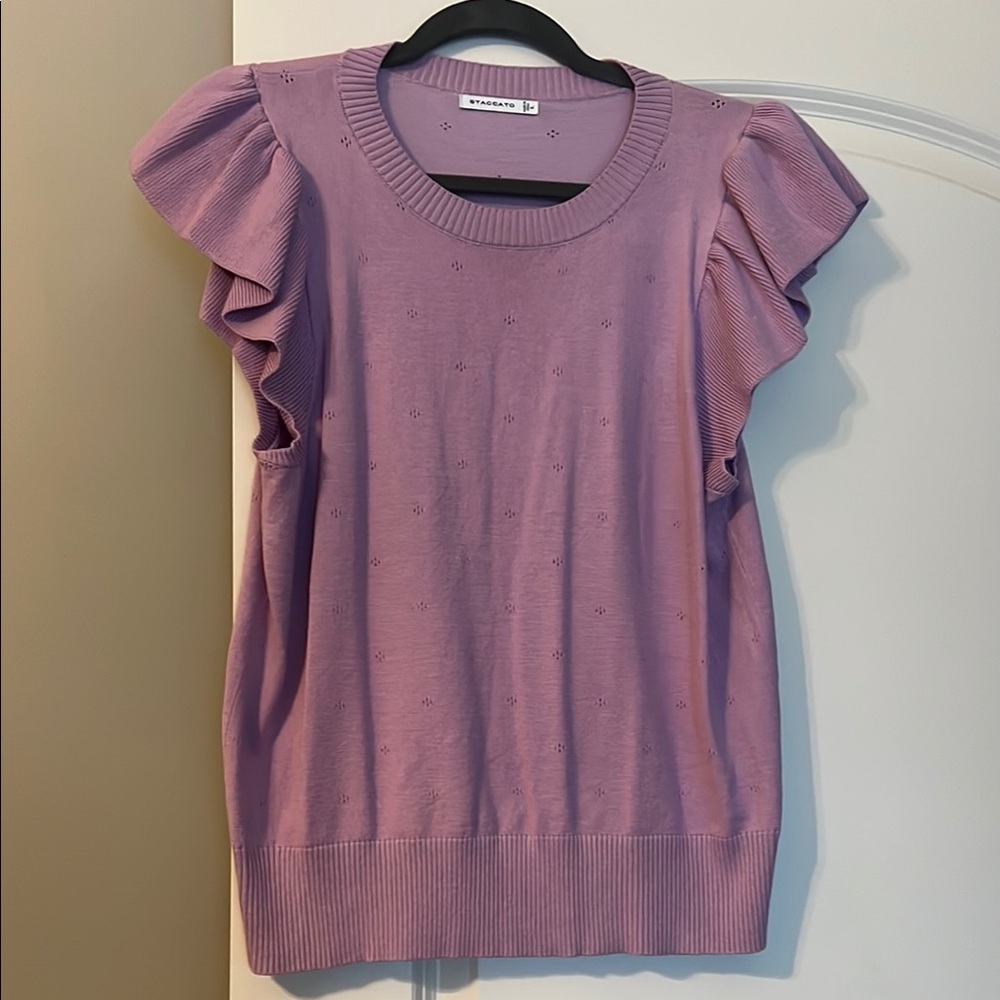 Avara Ruffle Sleeved Sweater